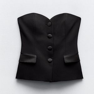 NWT Commense Button Down Tube Top